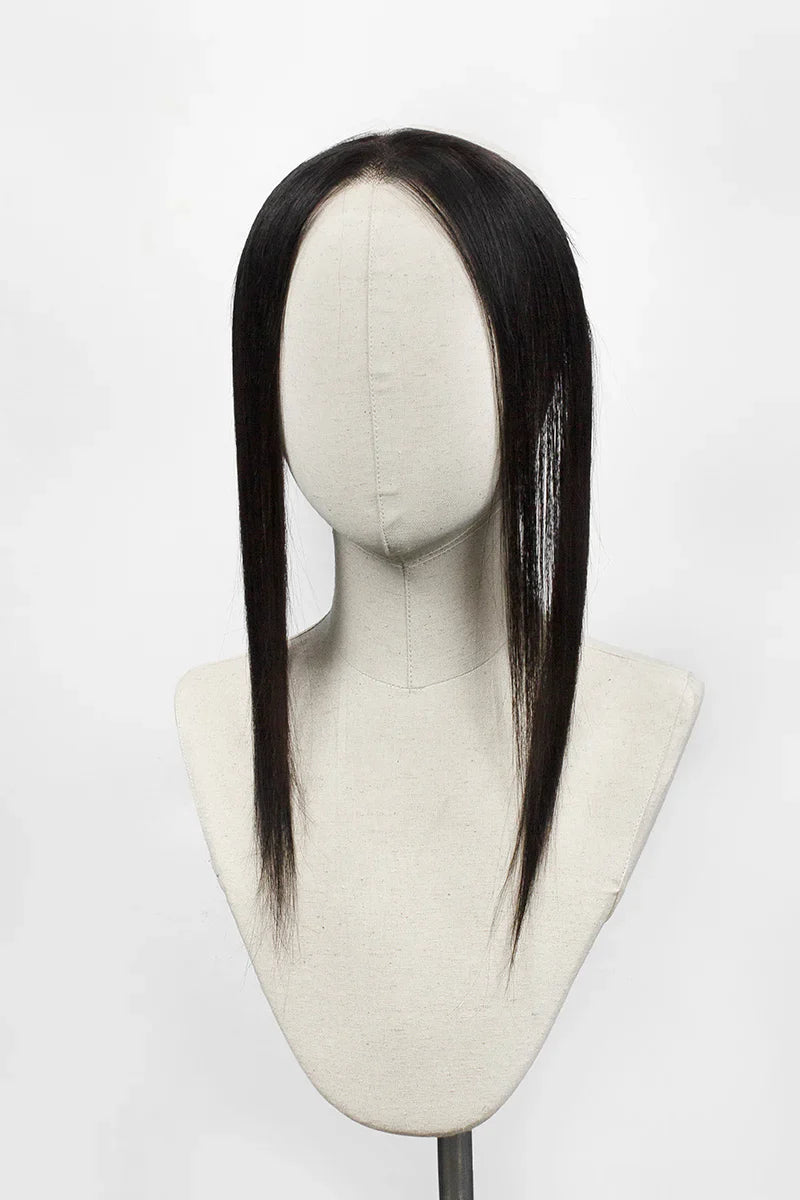 Aurora Hairline Topper: Breathable Lace|Halo Wire|Natural Look Natural Black #1B