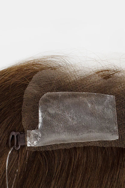 Aurora Hair Hairline Topper: Breathable Lace|Halo Wire|Natural Look Dark Brown #2