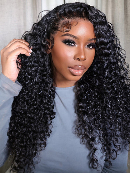 13x6 Glueless Lace Front Wig – Pre-Everything Drawstring Dome Cap, 180% Density Wear & Go Wig – US Stock